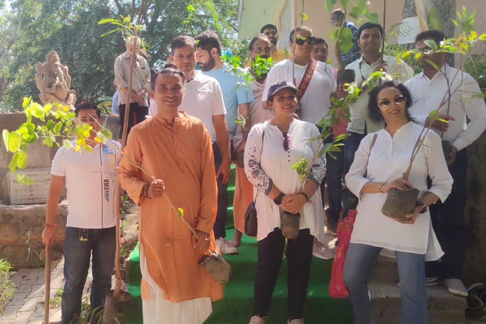 A plantation drive was organised during the Daan Utsav festival with more than 150 saplings planted by our employees