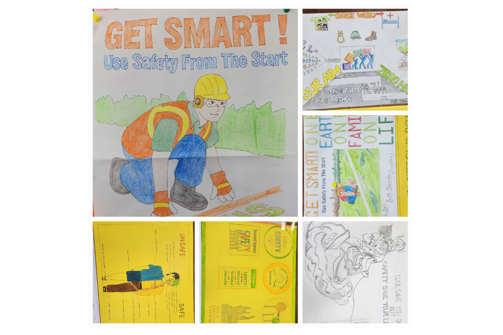 Drawing competition by employees during the National Safety Week